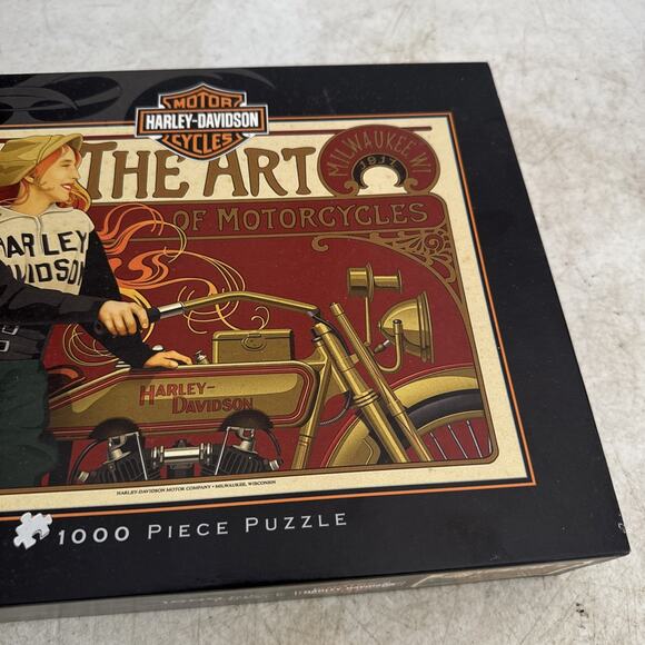 FX Schmid Harley Davidson “The Art Of Motorcycles 1000 Piece Jigsaw Puzzle - Picture 5 of 8